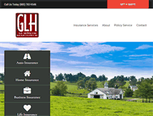 Tablet Screenshot of glherndoninsurance.com